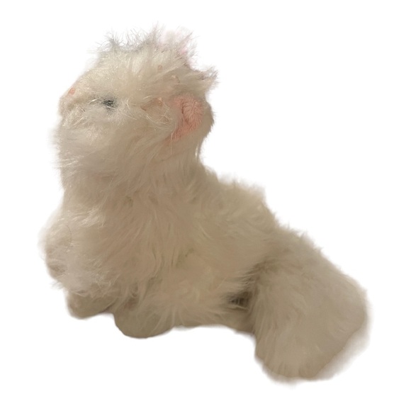 Ganz Webkinz Persian‎ Cat Kitten White Pink Bow Plush Stuffed Animal Toy No Code - Picture 6 of 9